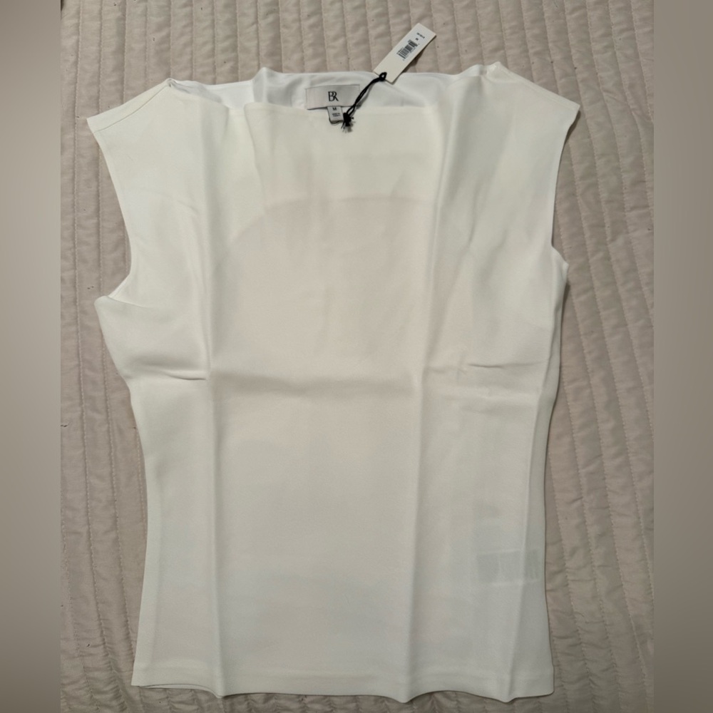 Banana Republic - Elegant White Sleeveless Top